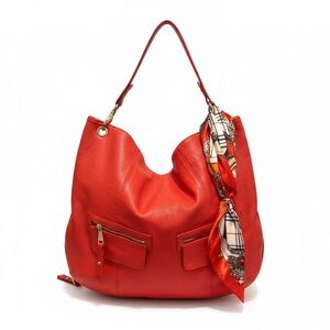 Steve Madden Hobo Bag with Scarf Accent